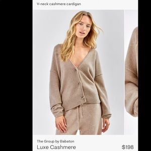 BABATON LUXE CASHMERE CARDIGAN